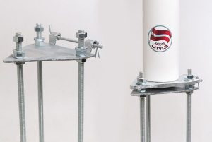 Karoga masta pēda betonēšanai